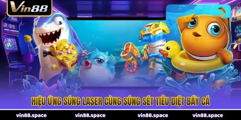 Hiệu ứng súng laser cùng súng sét tiêu diệt bầy cá
