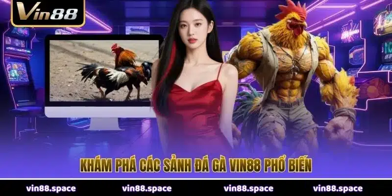 Khám phá các sảnh đá gà VIN88 phổ biến