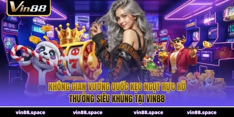 Không gian Vương quốc kẹo ngọt rực rỡ, thưởng siêu khủng tại VIN88